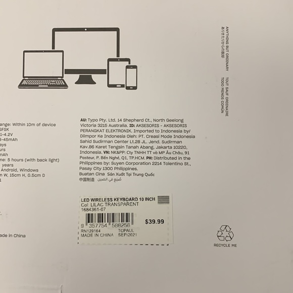 LED WIRELESS KEYBOARD - Picture 5 of 5